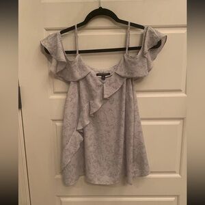 Banana Republic polyester silky sleeveless off the shoulder blouse Sz s